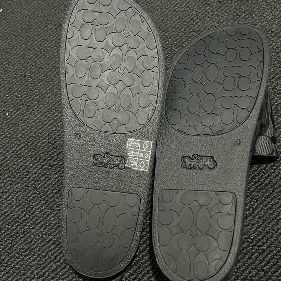 NWT Coach Men's Signature Coated Canvas Pool Slide - Picture 4 of 5